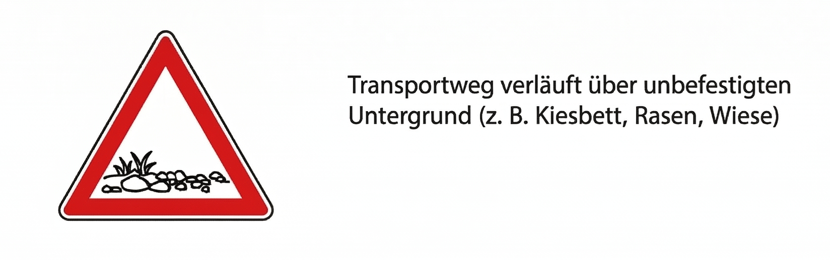 Unbefestigter Untergrund